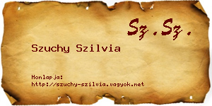 Szuchy Szilvia névjegykártya